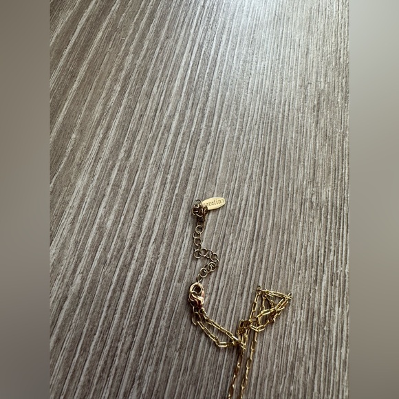 Anthropologie Heart Letter Pendant with Rhinestones - Picture 5 of 5